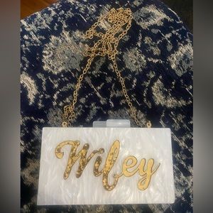 Wifey clutch bag Boohoo